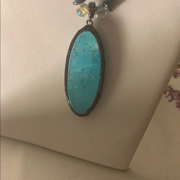 Handcrafted Genuine Turquoise Necklace set - Picture 9 of 12